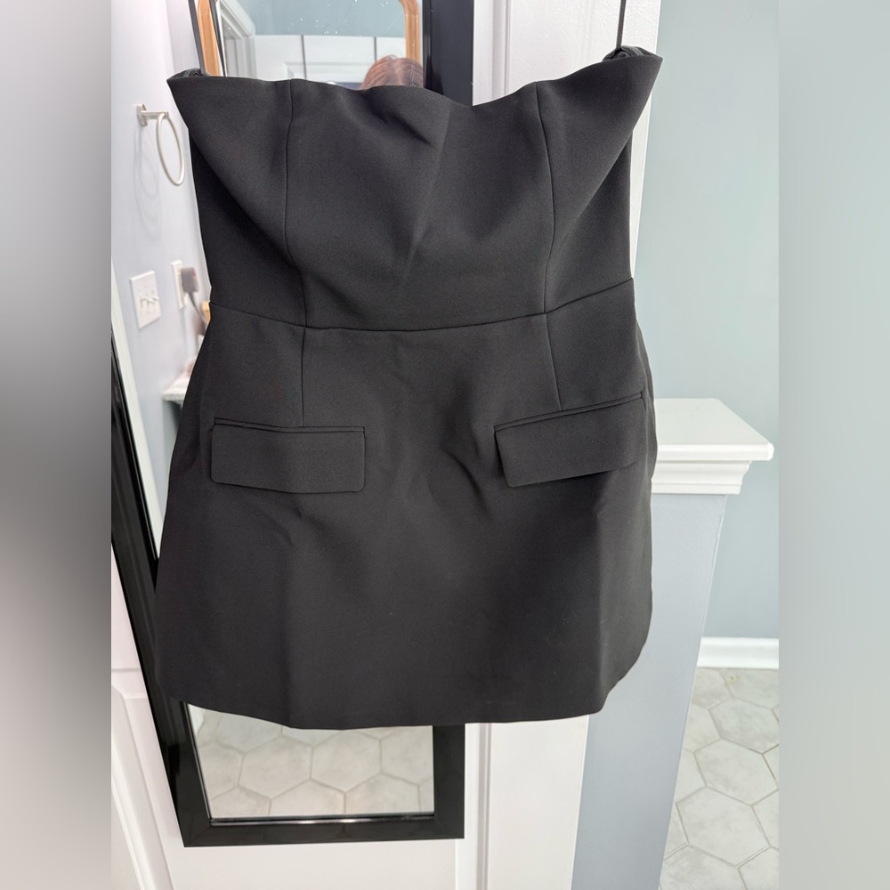 Odd muse Black Strapless Dress size large - Picture 5 of 9